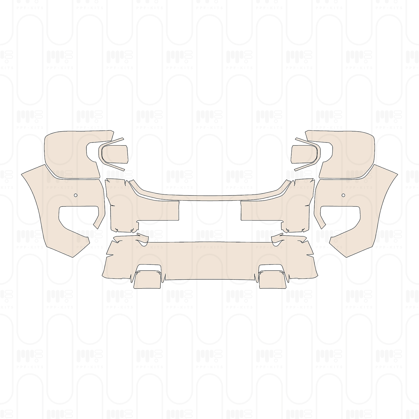 Pre-Cut PPF Ford Ranger (EU) XLT 2026