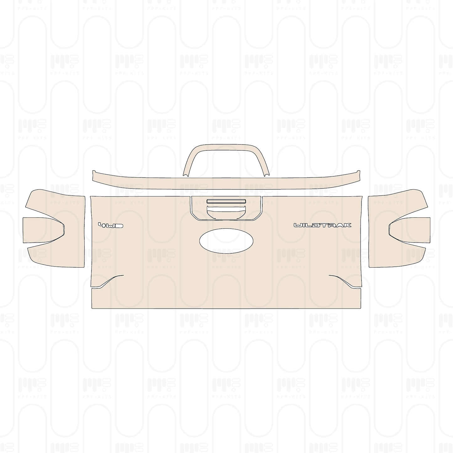 Pre-Cut PPF Ford Ranger (SEA) Wildtrak 2025