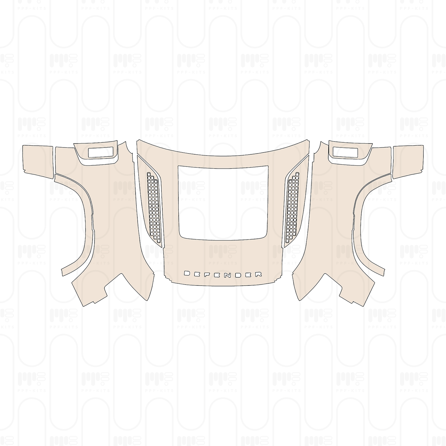 Pre-Cut PPF Land Rover Defender 90 V8 2026