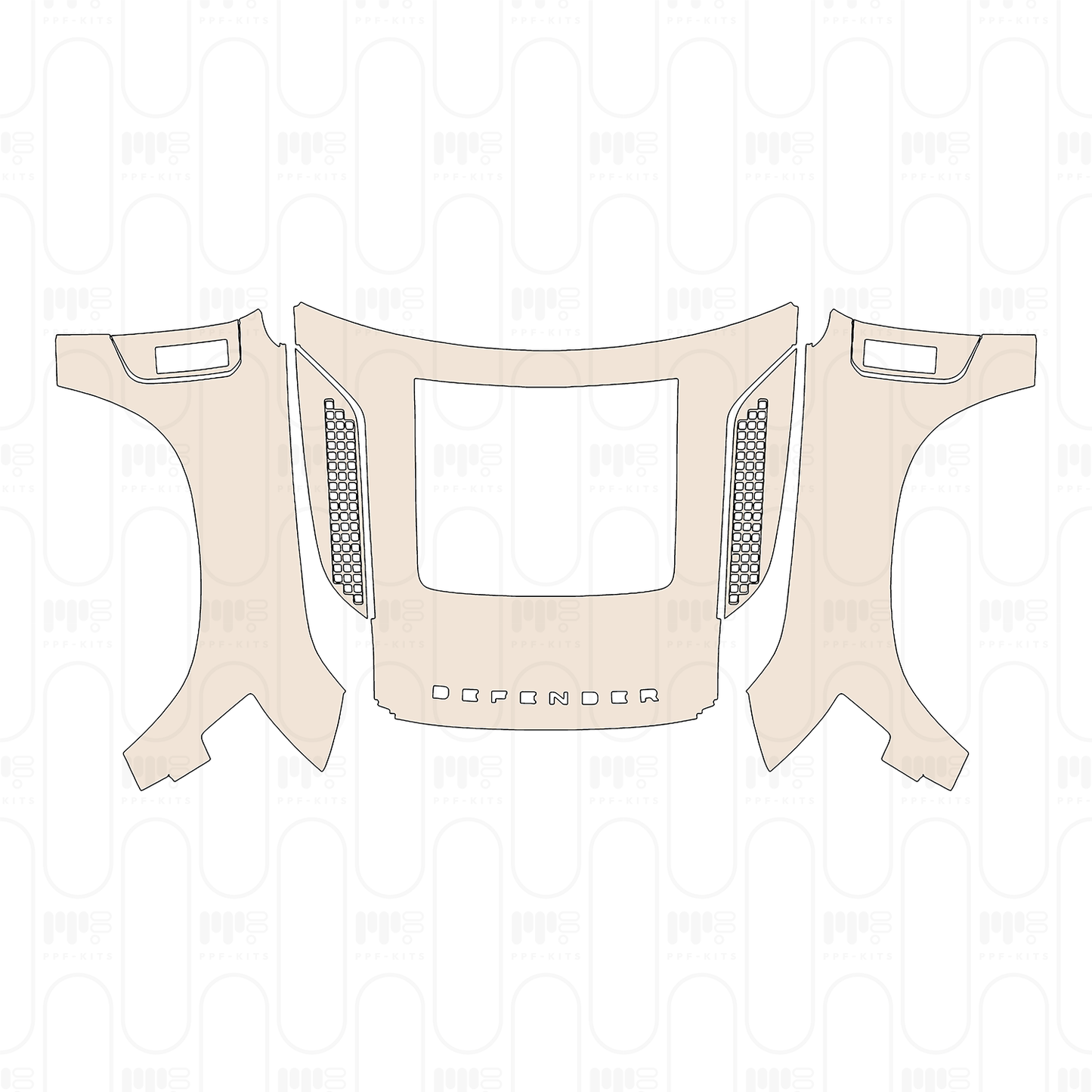 Pre-Cut PPF Land Rover Defender 90 V8 2026