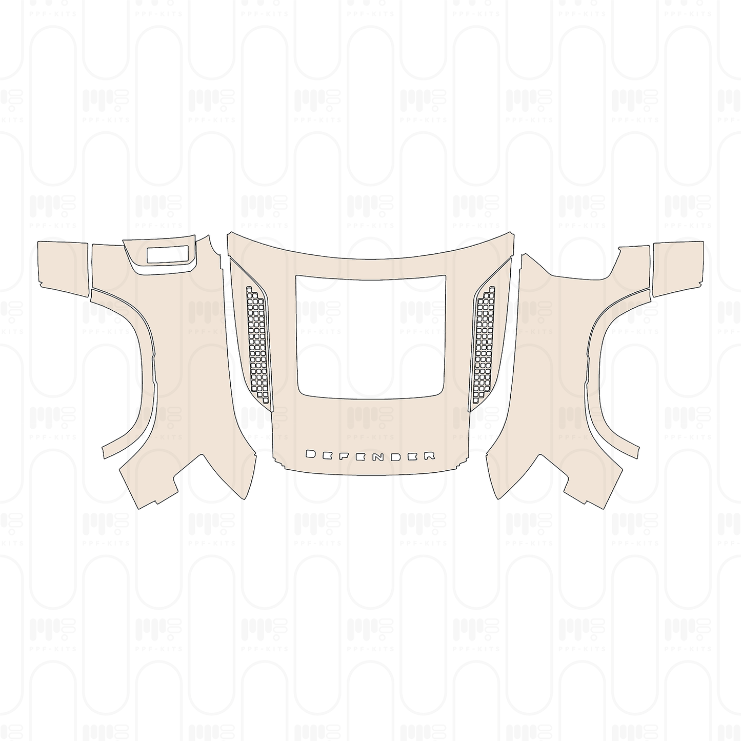 Pre-Cut PPF Land Rover Defender 90 V8 2026