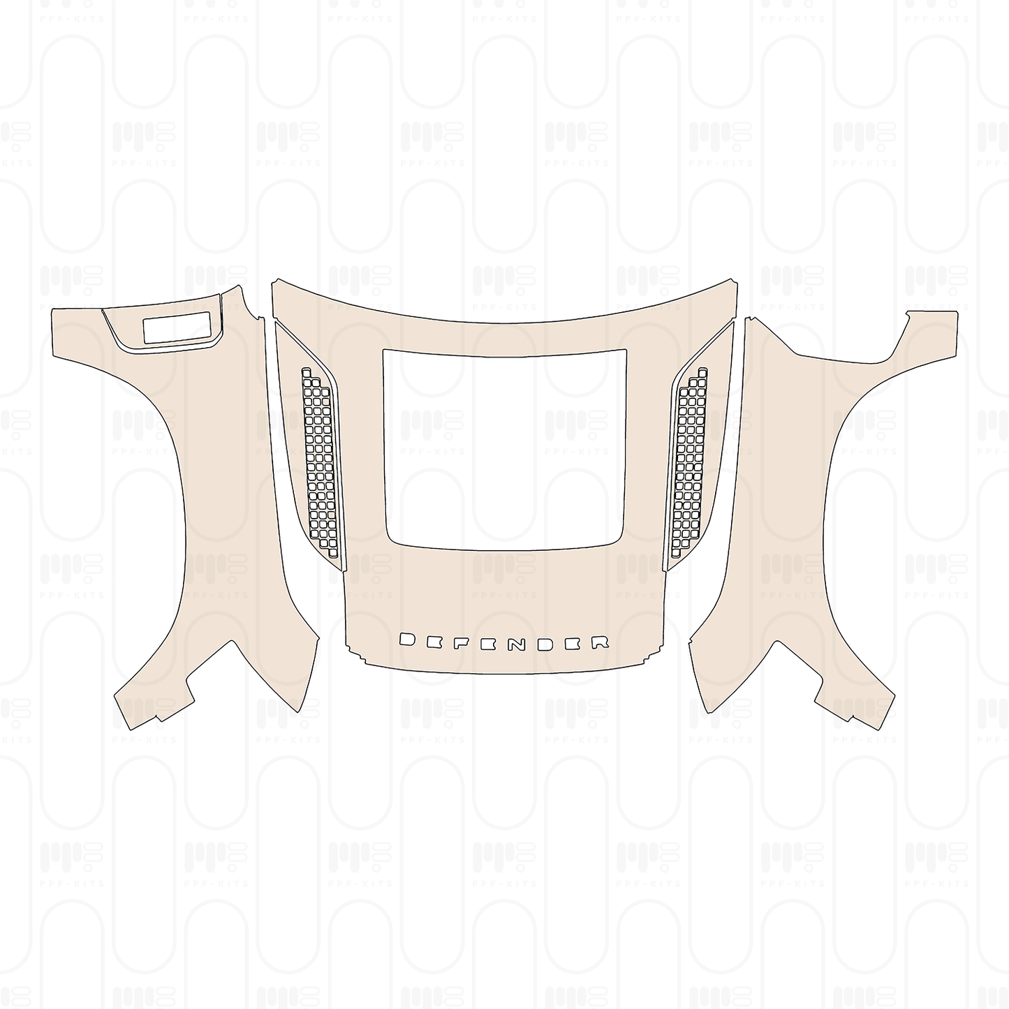 Pre-Cut PPF Land Rover Defender 90 V8 2026