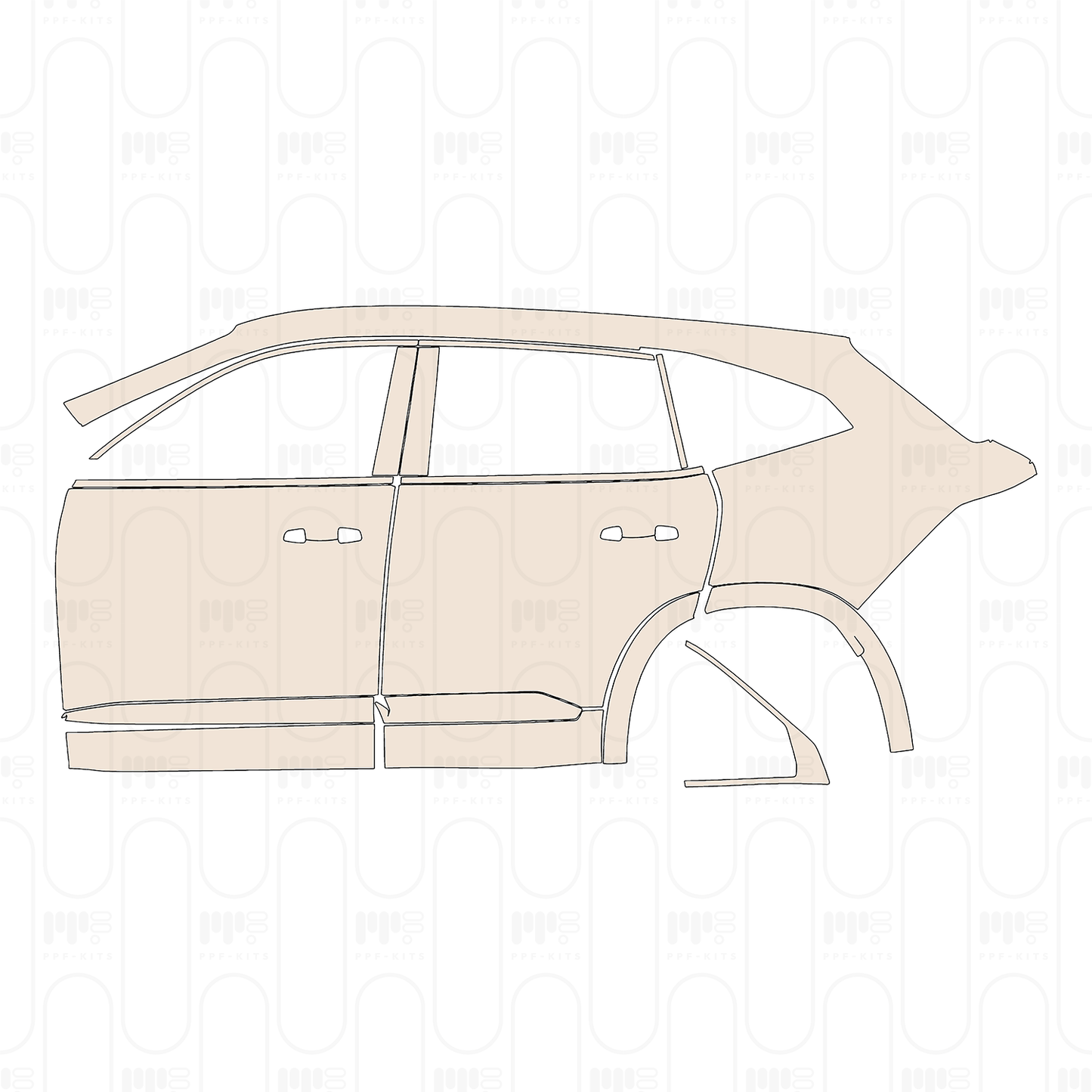 Pre-Cut PPF Renault Grand Koleos (SEA) Techno 2026