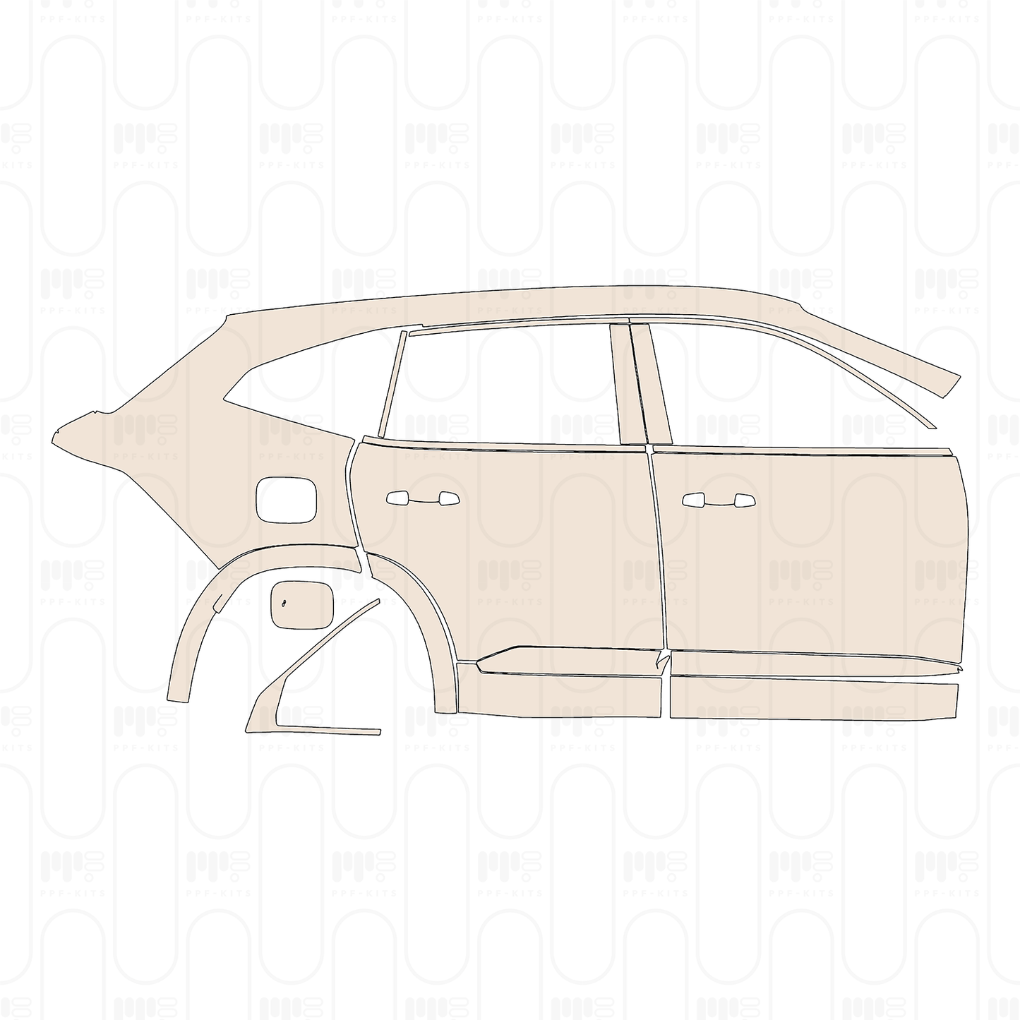Pre-Cut PPF Renault Grand Koleos (SEA) Techno 2026