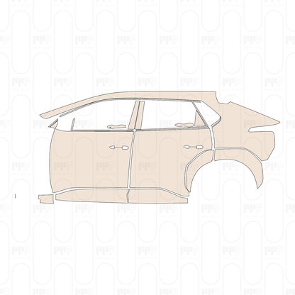 Pre-Cut PPF Toyota bZ4X (CN) 2026