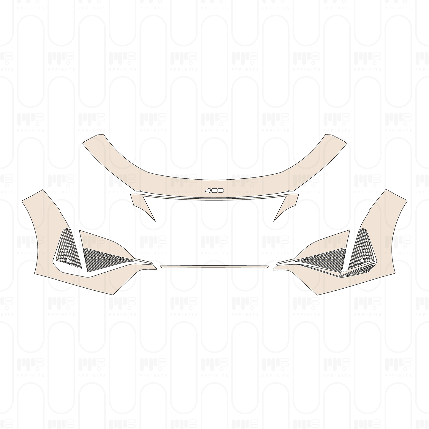 Pre-Cut PPF Peugeot 408 (EU) Allure 2025