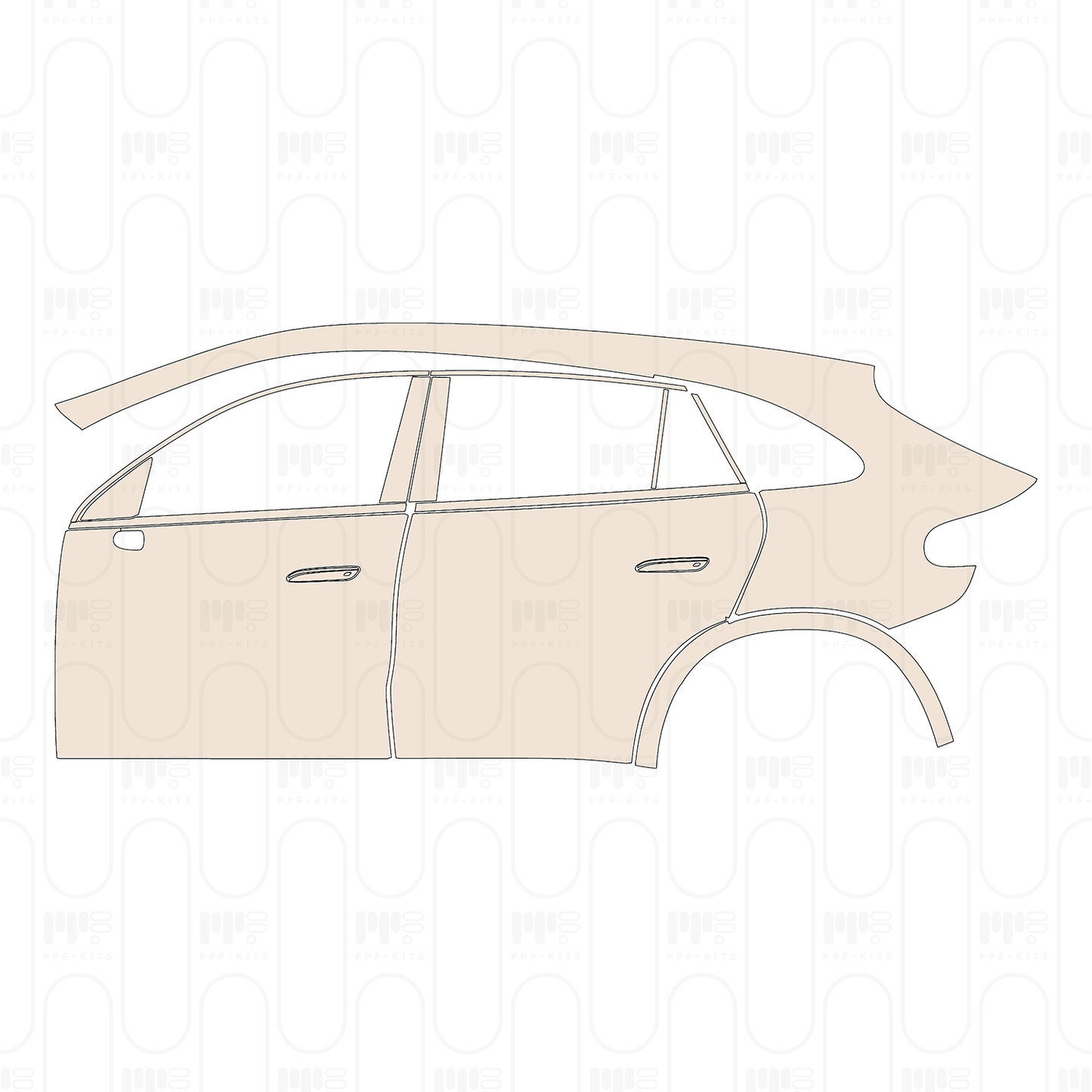 Pre-Cut PPF Mercedes-Benz GLC Electric AMG Line 2026