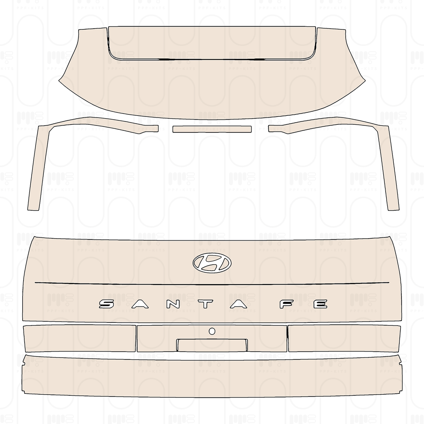 Pre-Cut PPF Hyundai Santa Fe (EU) 2025