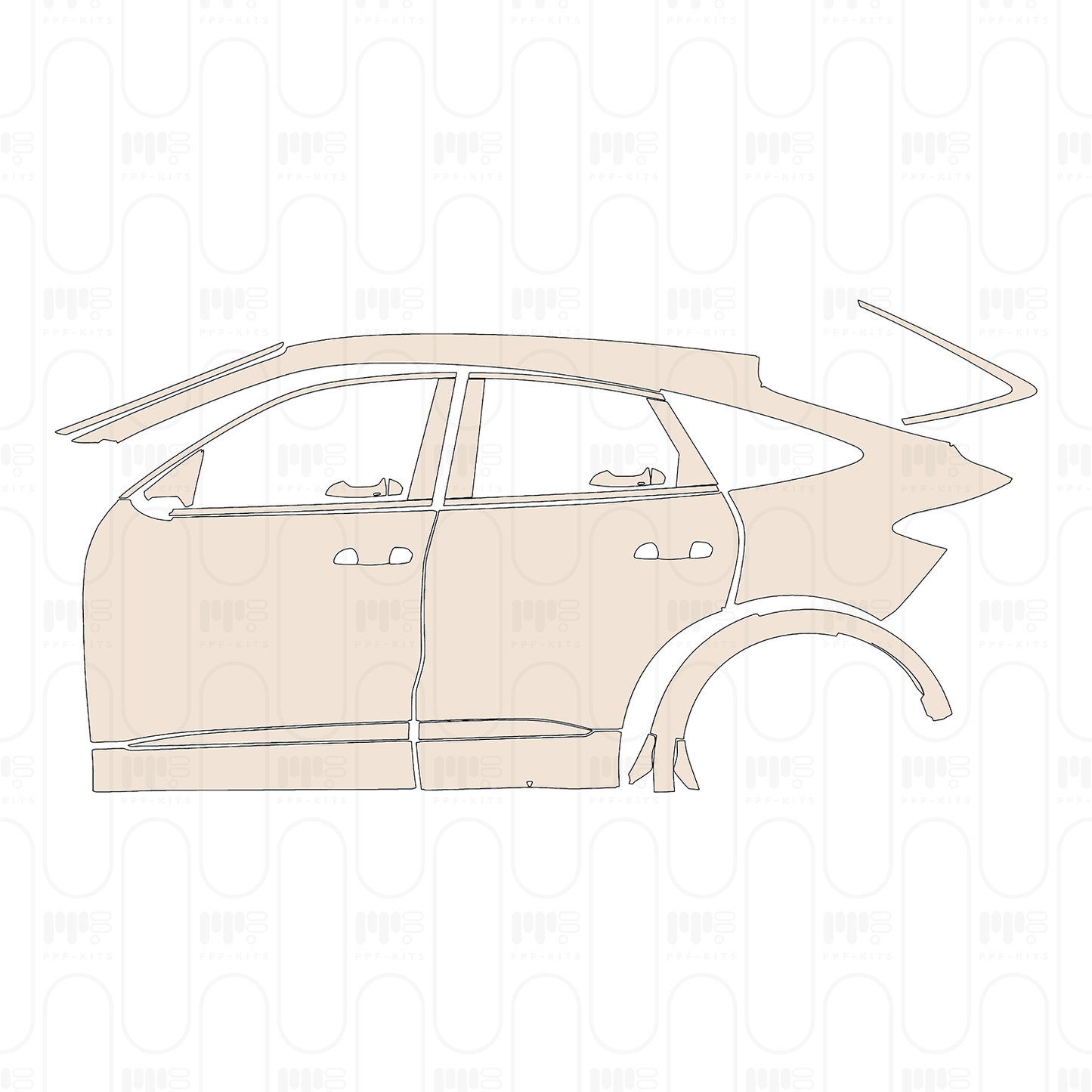 Pre-Cut PPF Audi Q5 Sportback SQ5 Sportback 2025