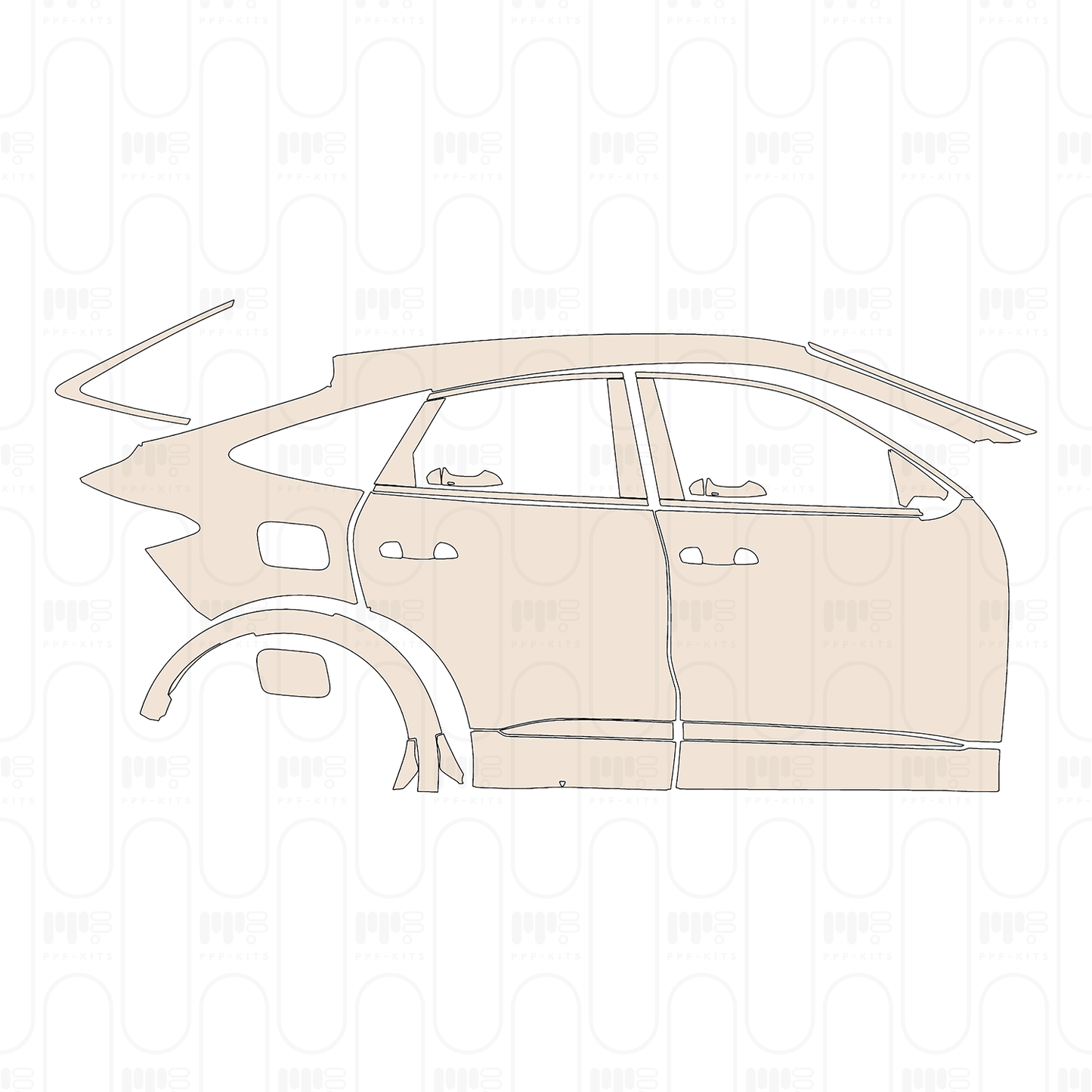Pre-Cut PPF Audi Q5 Sportback SQ5 Sportback 2025