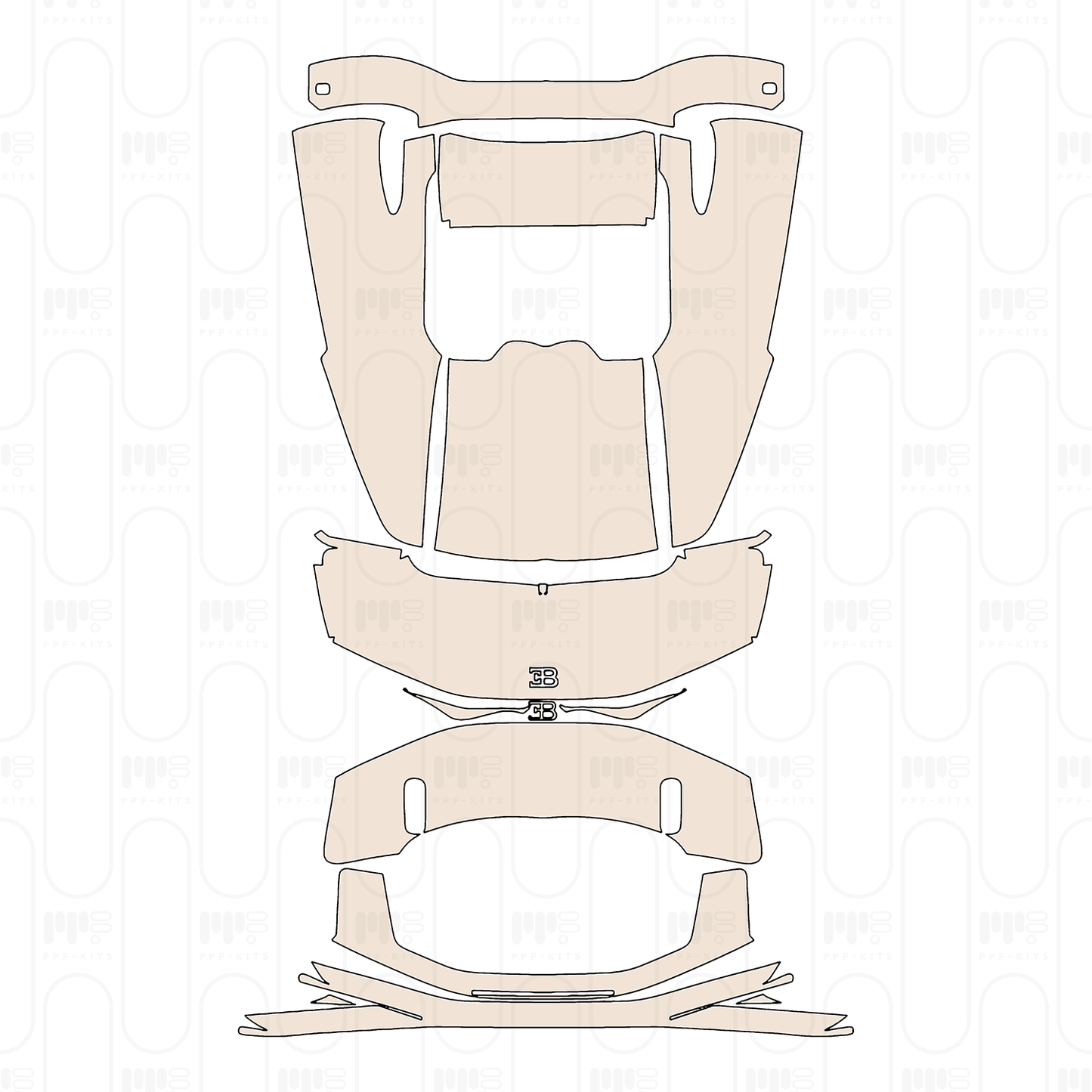 Pre-Cut PPF Bugatti Mistral 2025