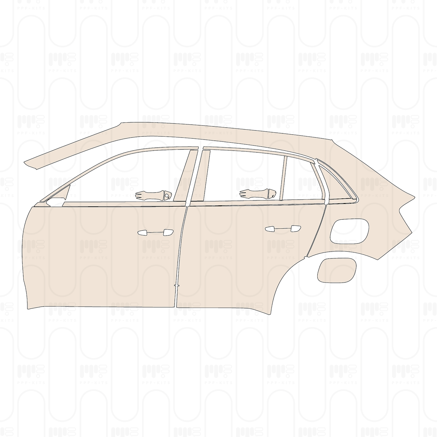 Pre-Cut PPF Fiat 600e 2025