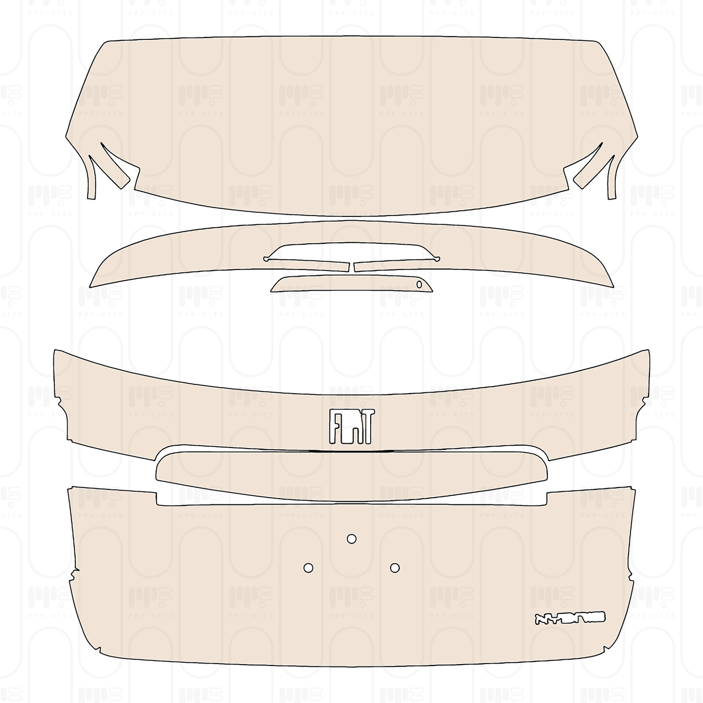 Pre-Cut PPF Fiat 600 Hybrid 2026
