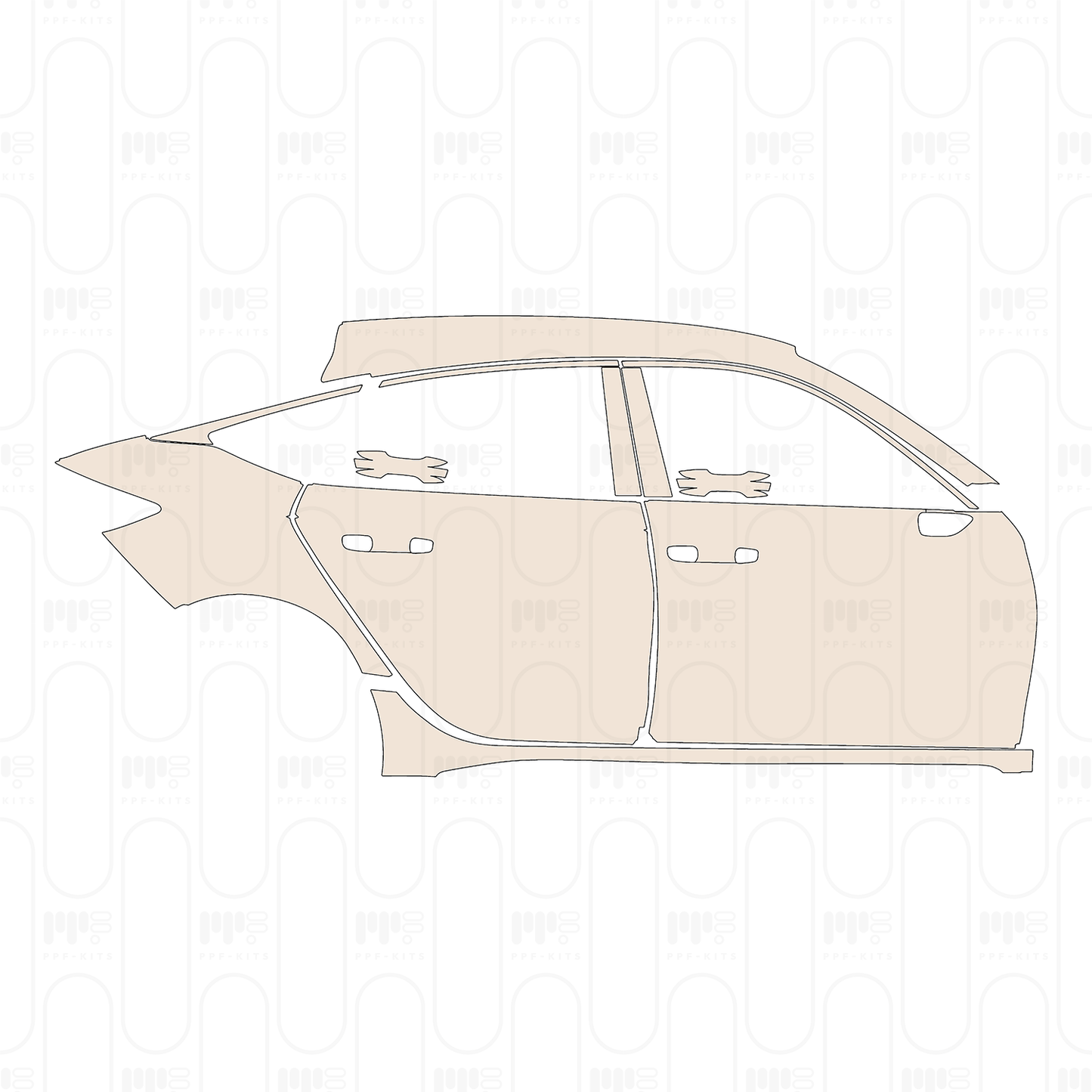 Pre-Cut PPF Hyundai Tucson (US) Base 2025