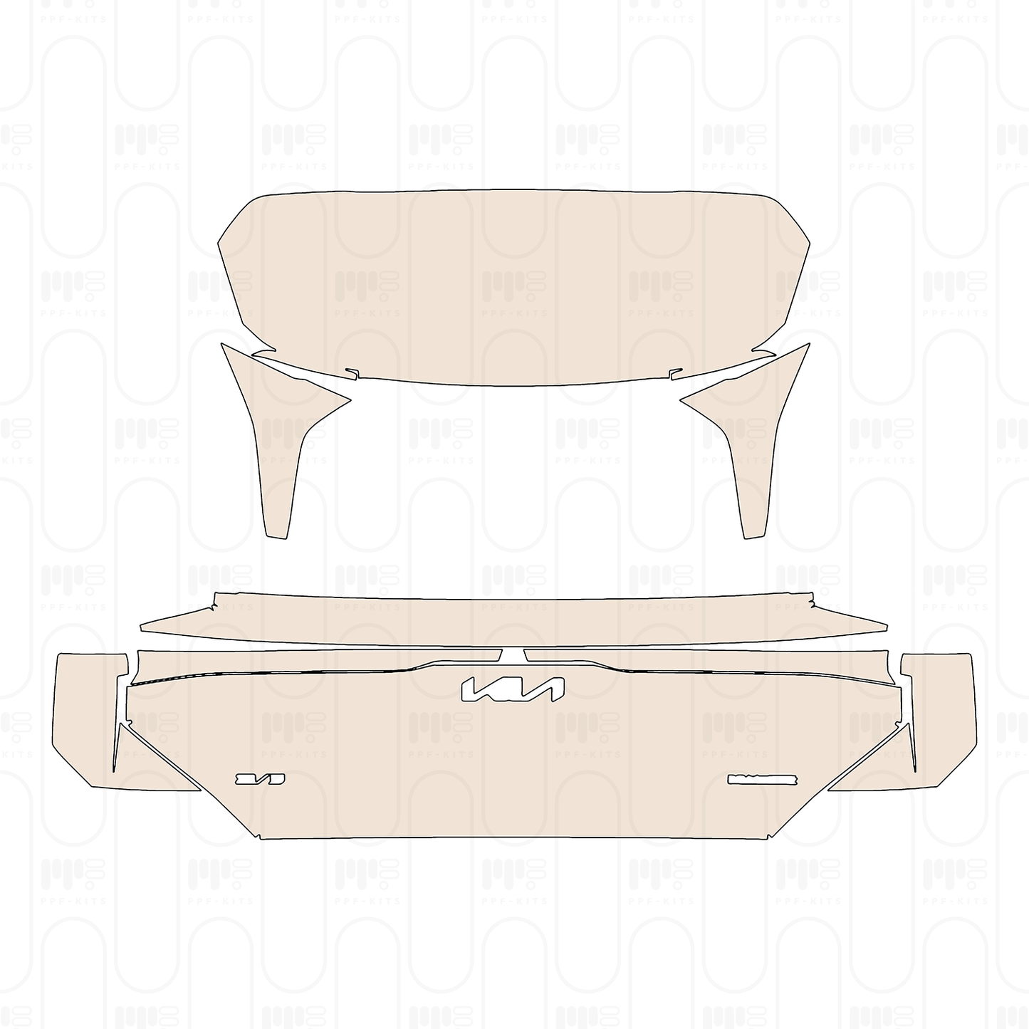 Pre-Cut PPF KIA EV5 (CN) Base 2025
