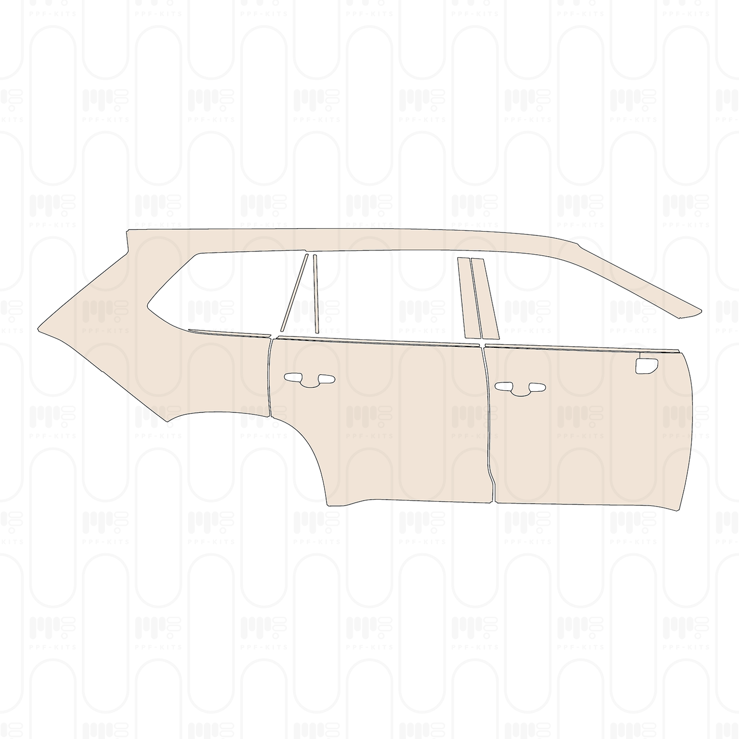Pre-Cut PPF Toyota Grand Highlander (US) Hybrid MAX Platinum 2026