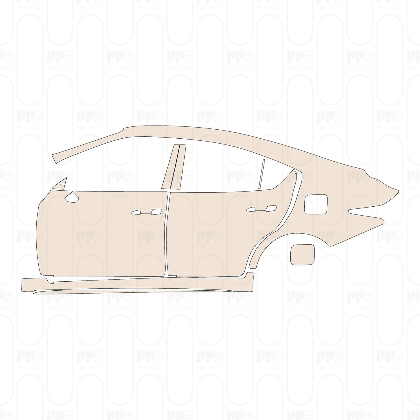 Pre-Cut PPF Lexus IS Sedan F-Sport 2026