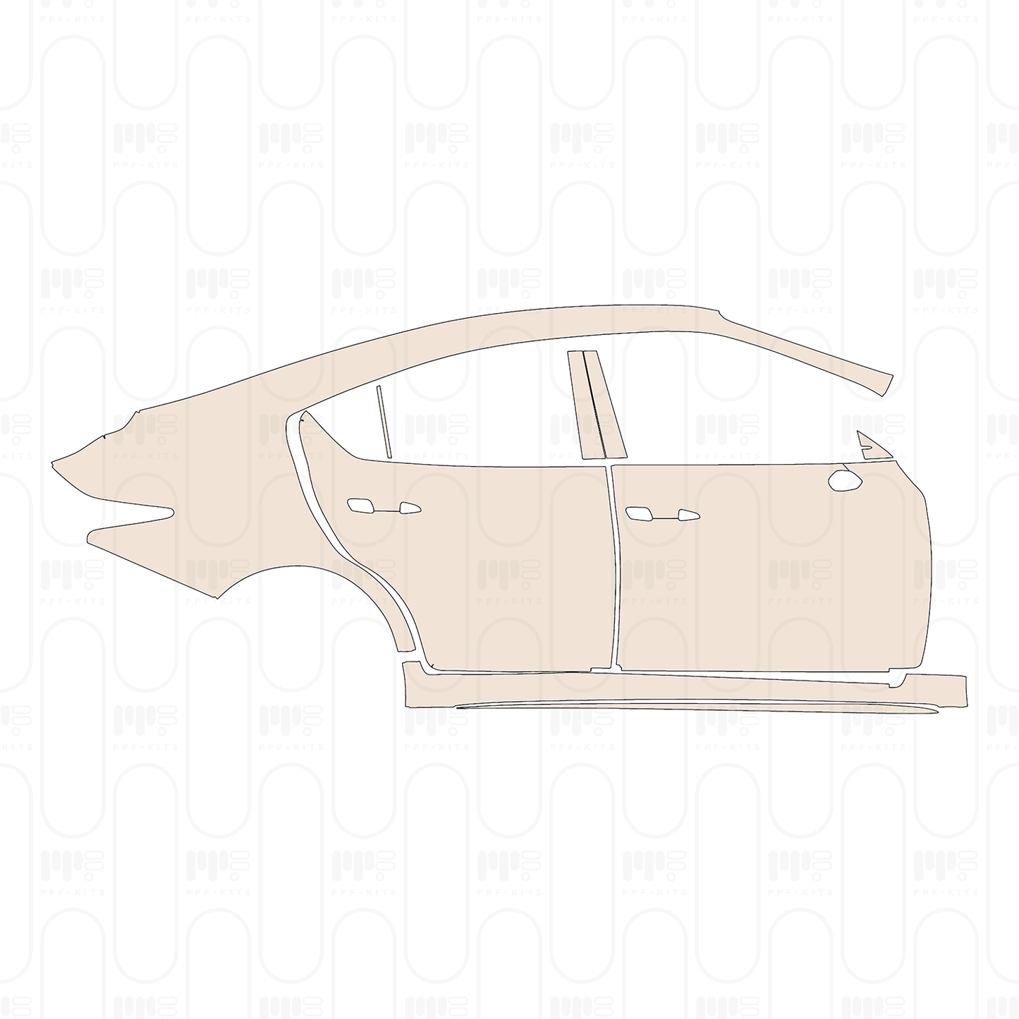 Pre-Cut PPF Lexus IS Sedan F-Sport 2026