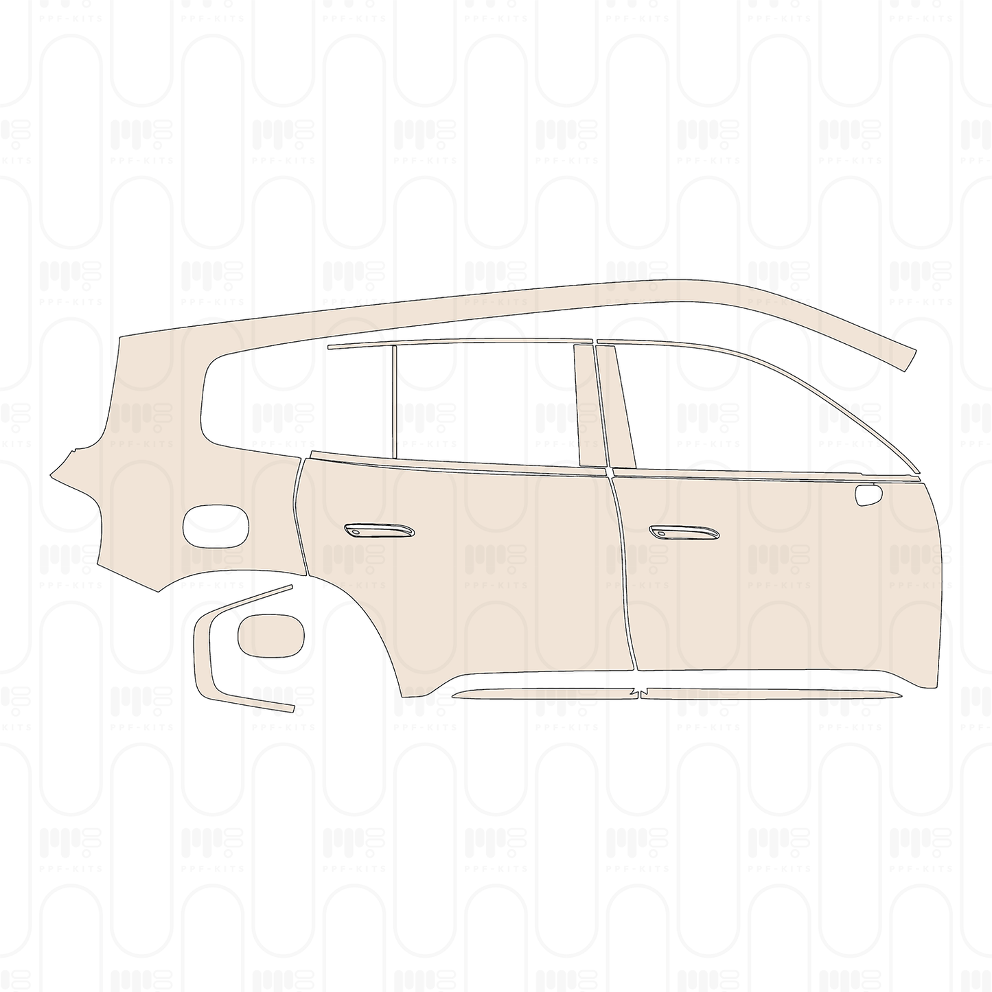 Pre-Cut PPF Mercedes-Benz GLB Electric Base 2026