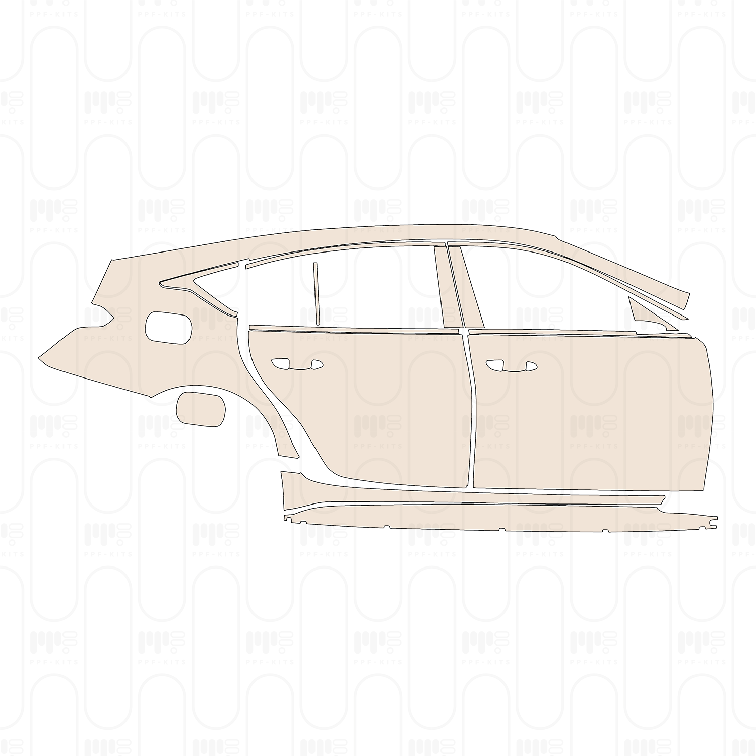 Rear Bumper with 4 PDC (Parking Sensors)