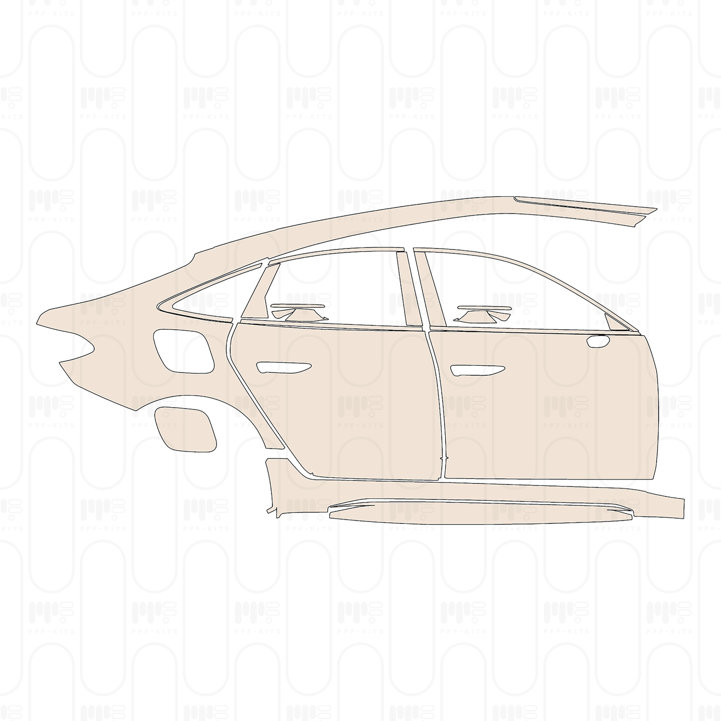 Trunk Lid with "i4" & "M50" Emblems, without Spoiler
