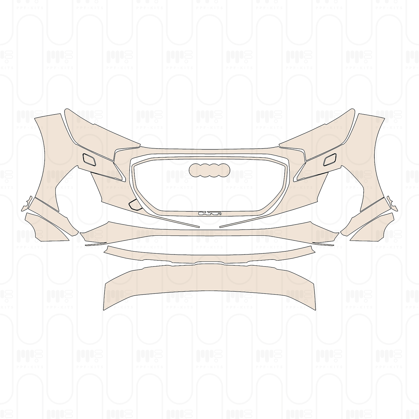 (right) Door+Side Skirt+Rear Fender without Model Emblem