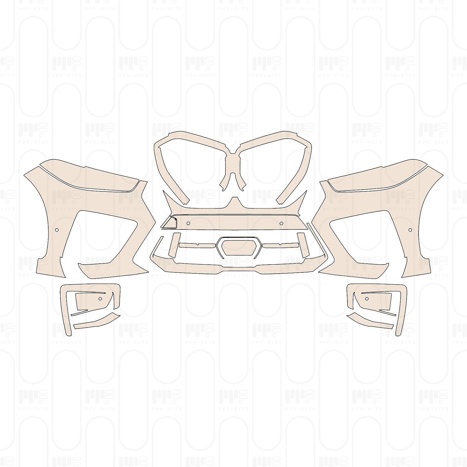 Trunk Lid with "MAVERICK" & "HYBRID" Emblems