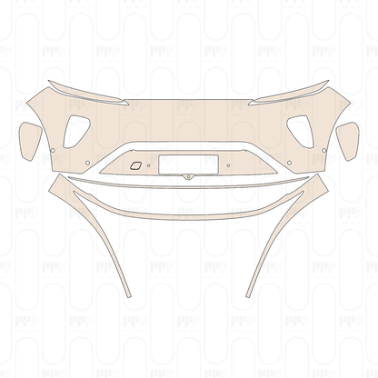 (left) Rear Fender one-piece, with "V8" Emblem