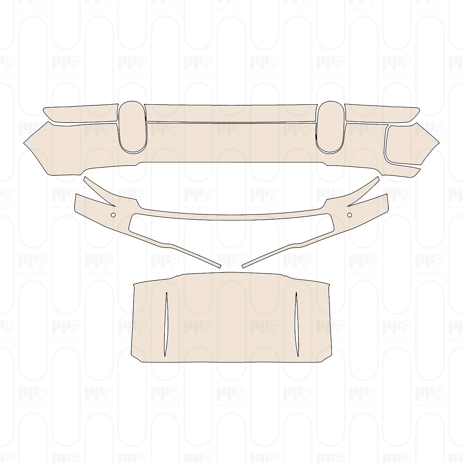 Roof without sunroof
