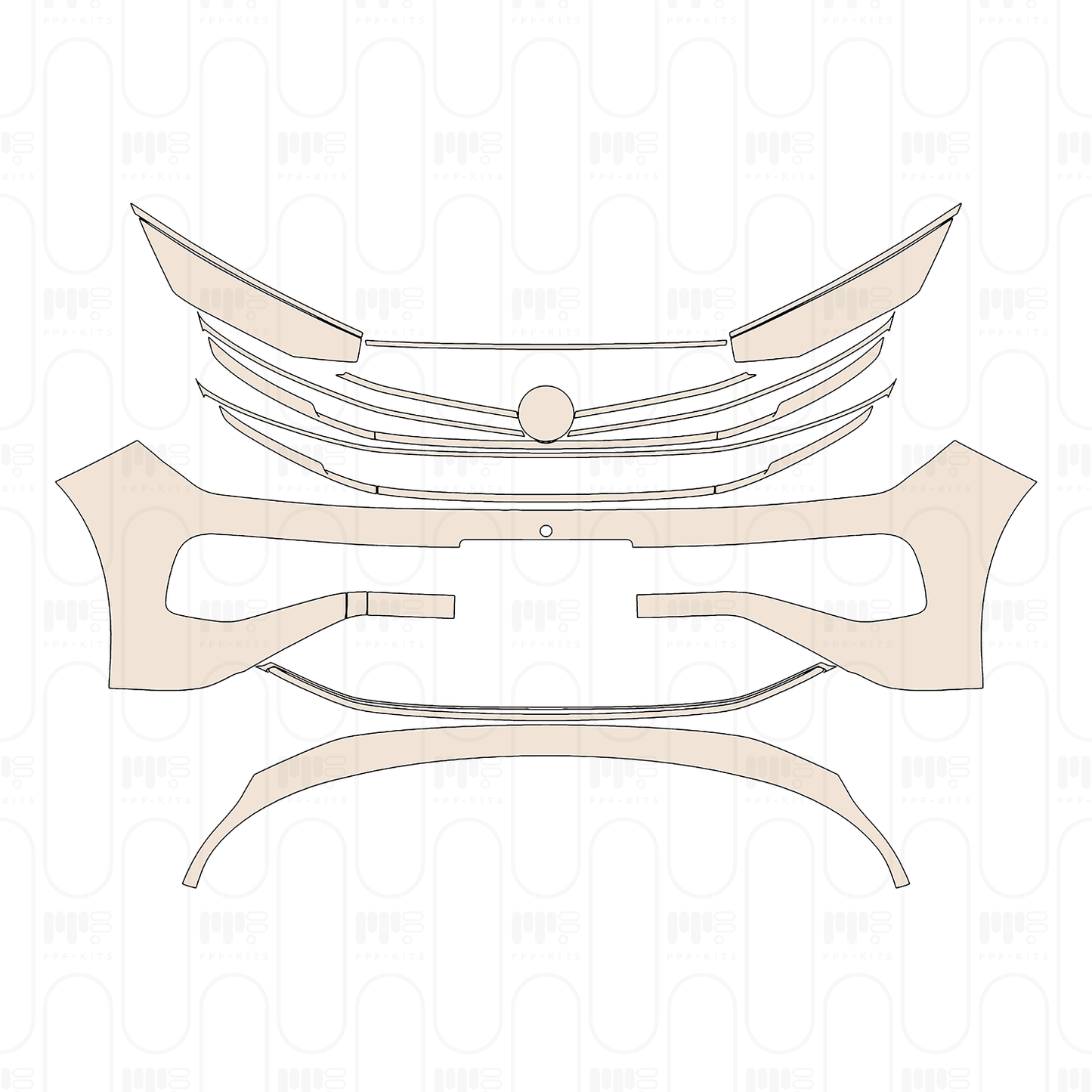 Rear Bumper without offroad design Package