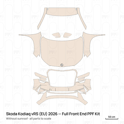 Without sunroof / PPF-Kits PK-G2