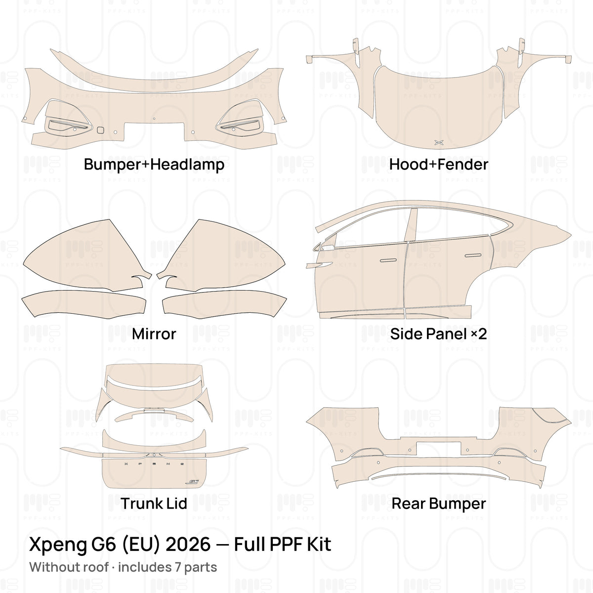 Without roof / PPF-Kits PK-G2