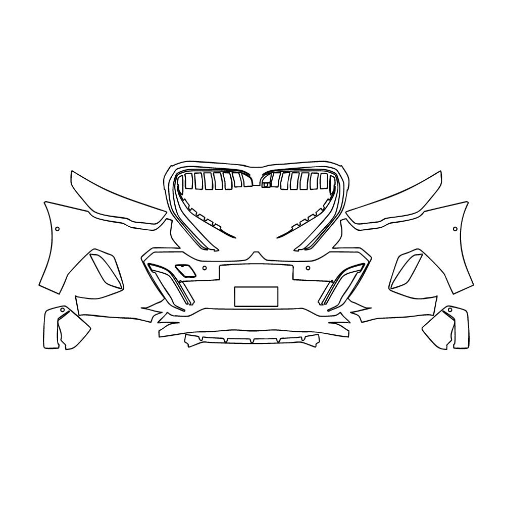 Passgenaue Lackschutzfolien PPF BMW 5 Series Sedan Extended Wheelbase M Sport 2025