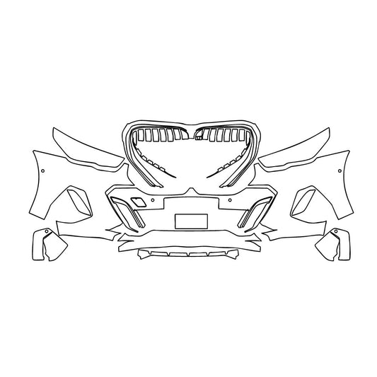 Passgenaue Lackschutzfolien PPF BMW 5 Series Sedan Extended Wheelbase M Sport 2025