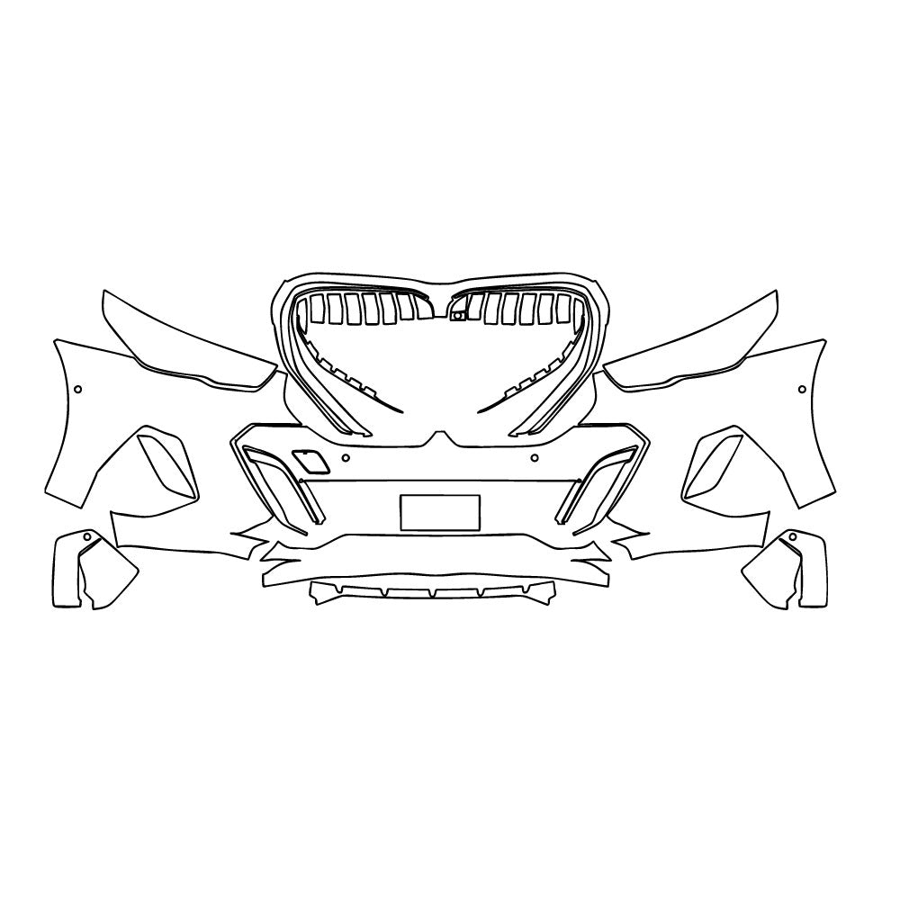Passgenaue Lackschutzfolien PPF BMW 5 Series Sedan Extended Wheelbase M Sport 2025