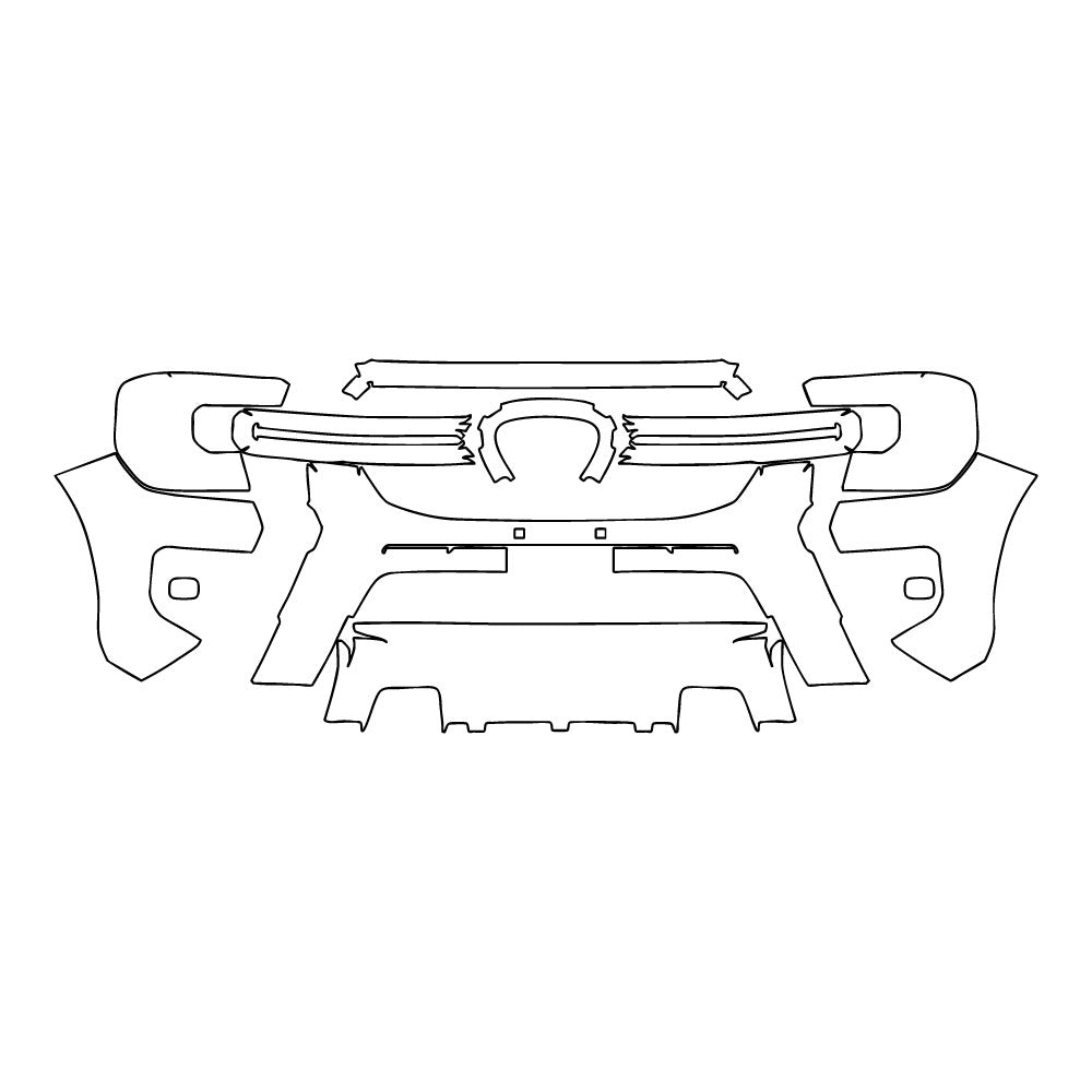 Passgenaue Lackschutzfolien PPF Ford Ranger (EU) Wildtrak 2024