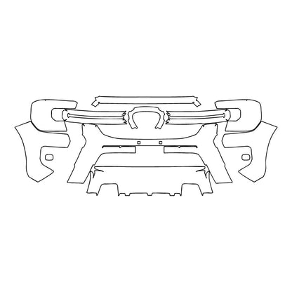 Passgenaue Lackschutzfolien PPF Ford Ranger (EU) Wildtrak 2024