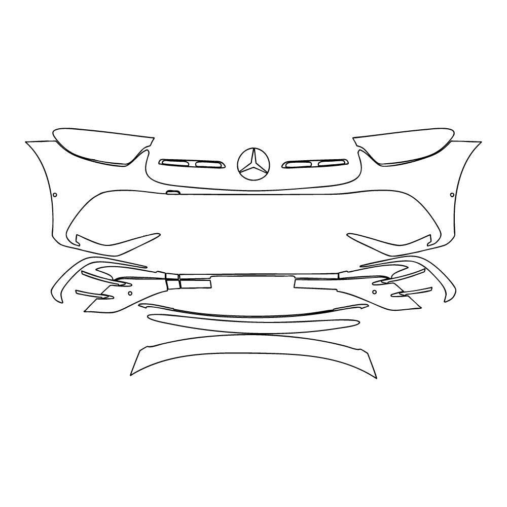 Passgenaue Lackschutzfolien PPF Mercedes-Benz GLC Coupe AMG line 2025