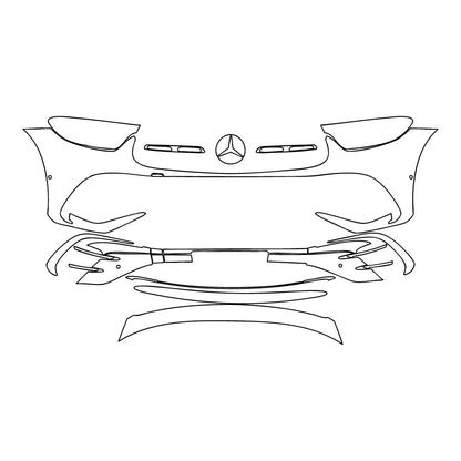 Passgenaue Lackschutzfolien PPF Mercedes-Benz GLC Coupe AMG line 2025