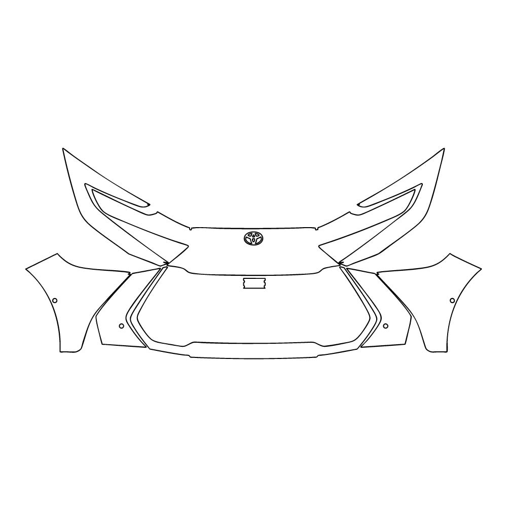 Passgenaue Lackschutzfolien PPF Toyota C-HR PHEV (EU) 2025