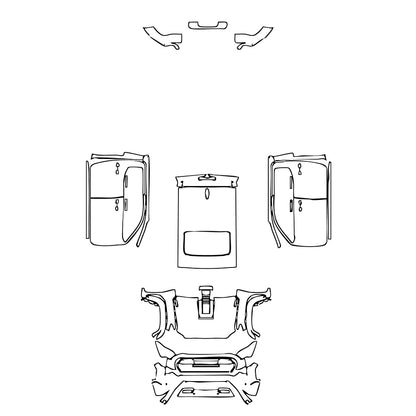 Pre-Cut PPF Toyota Tacoma Double Cab TRD Pro 2025 - PPF-Kits