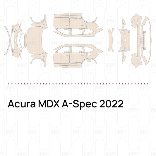 Pre-Cut PPF Acura MDX A-Spec 2022