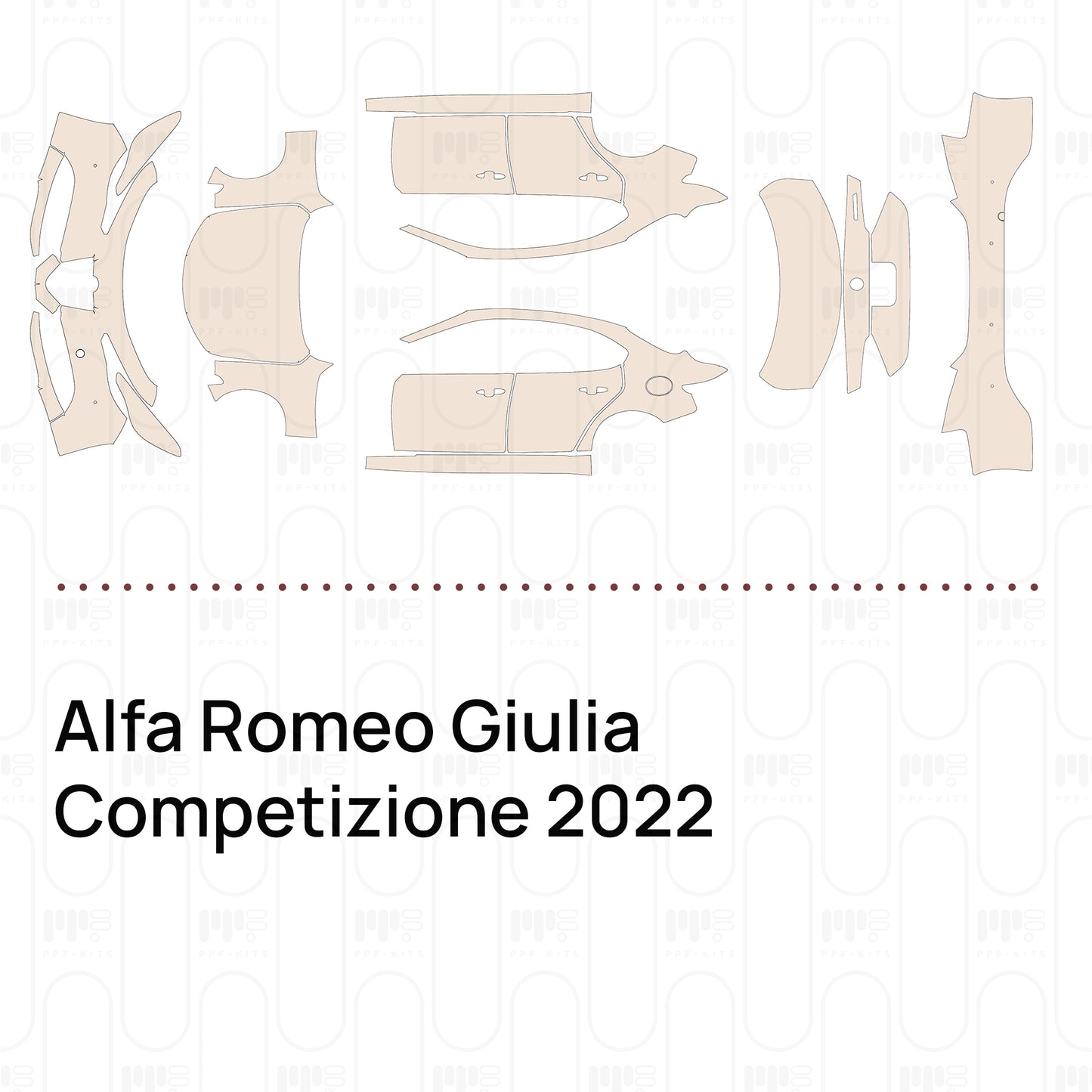Pre-Cut PPF Alfa Romeo Giulia Competizione 2022