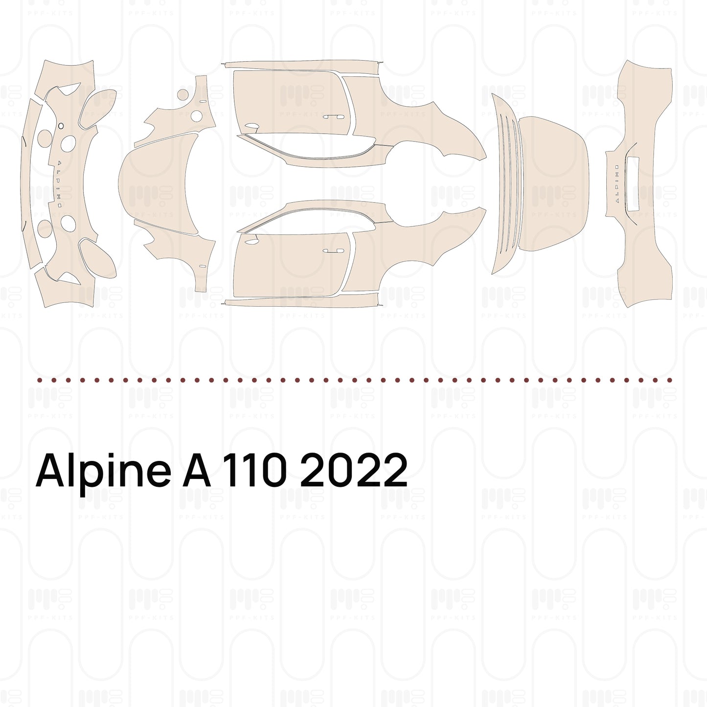 Pre-Cut PPF Alpine A 110 2022