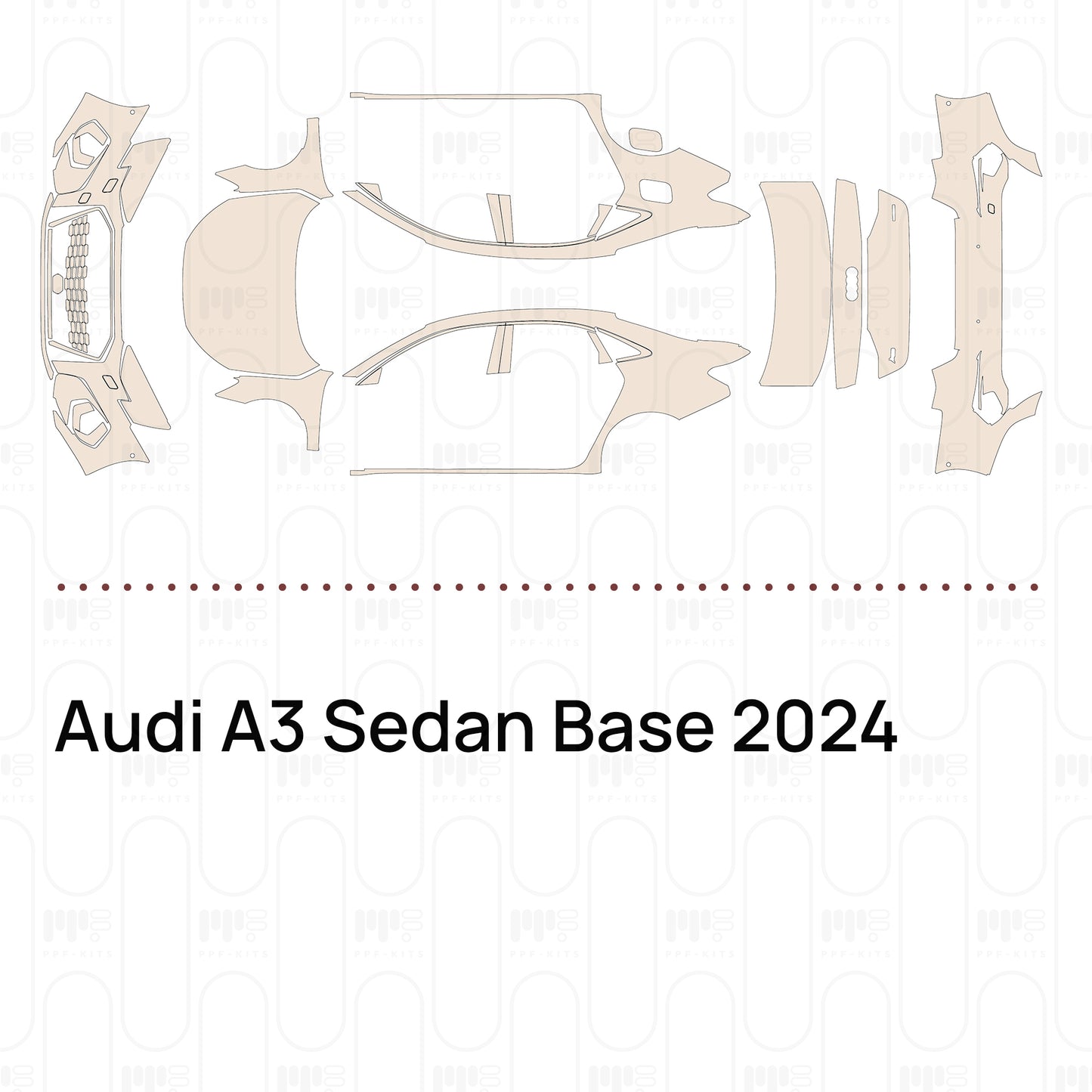 Pre-Cut PPF Audi A3 Sedan Base 2024