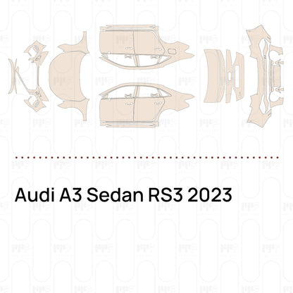 Pre-Cut PPF Audi A3 Sedan RS3 2023
