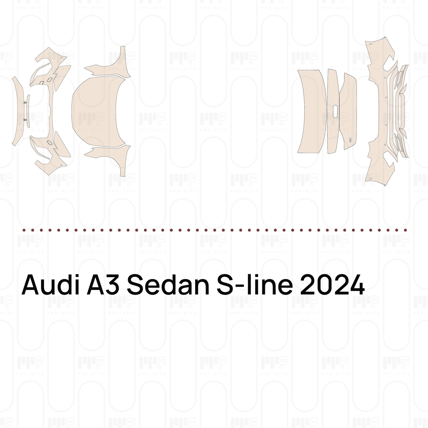 Pre-Cut PPF Audi A3 Sedan S-line 2024