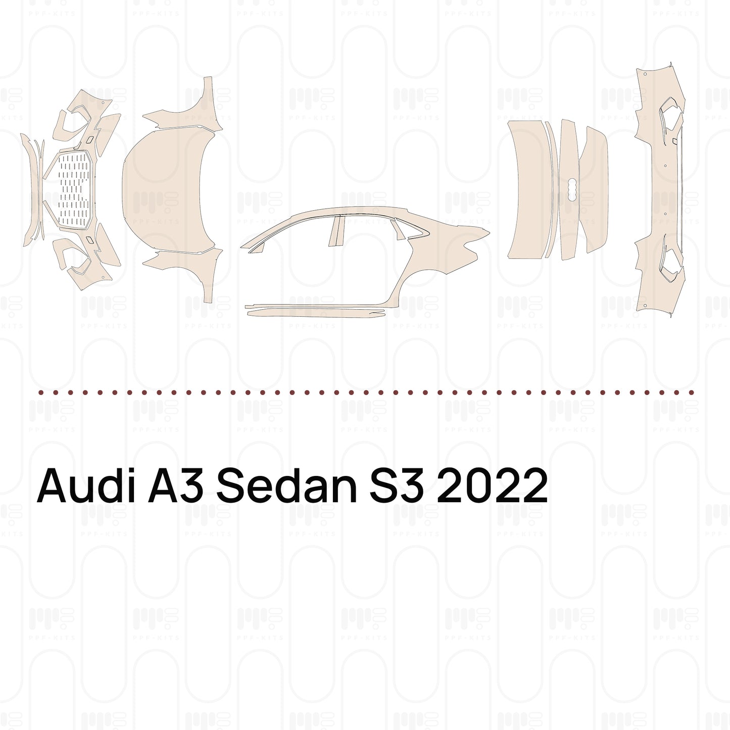 Pre-Cut PPF Audi A3 Sedan S3 2022