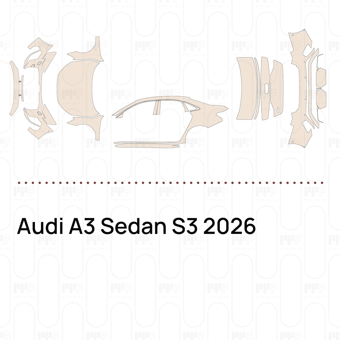 Pre-Cut PPF Audi A3 Sedan S3 2026