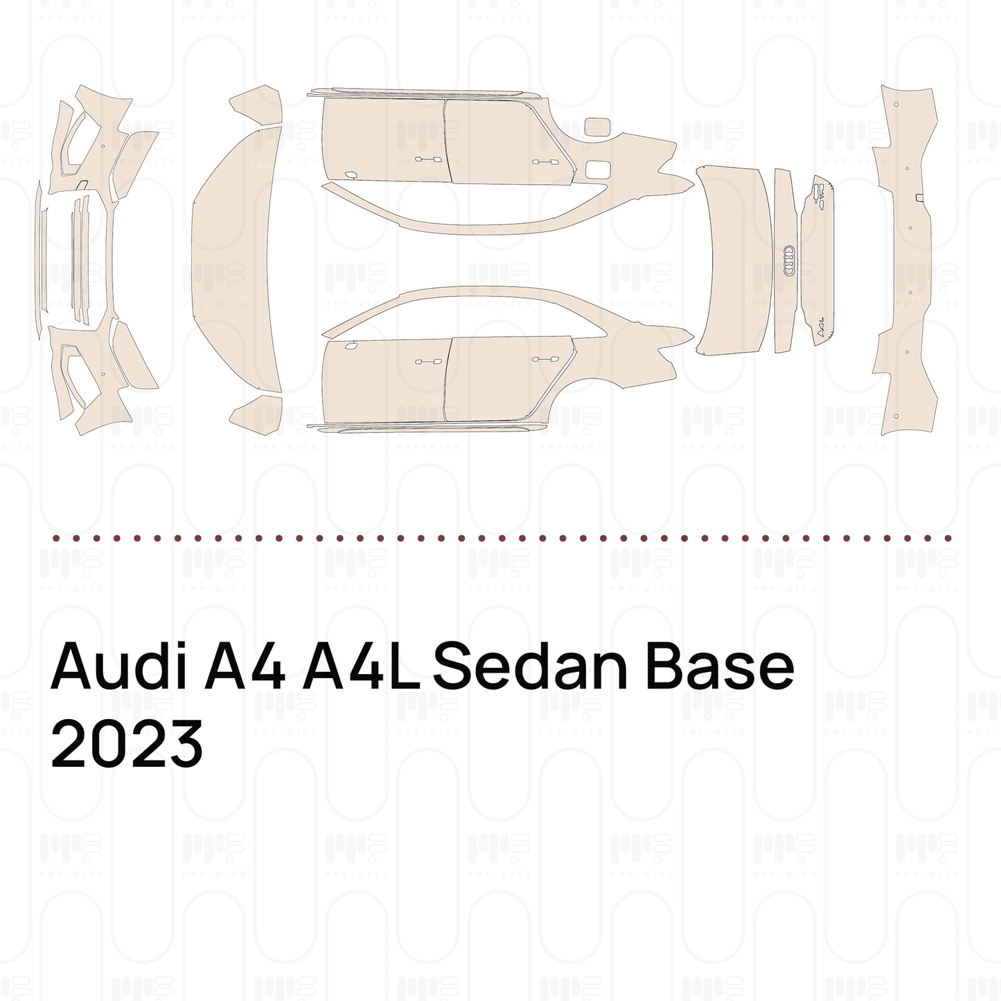 Pre-Cut PPF Audi A4 A4L Sedan Base 2023